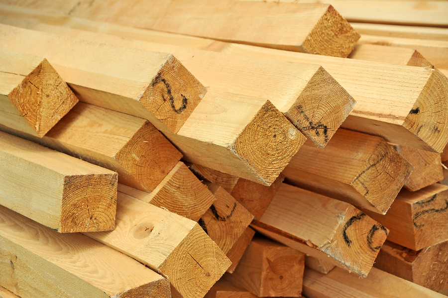 tumpukan kayu pada kategori kayu kelas II